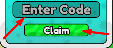 The code redeeming interface in 1% Win Glass Bridge Obby