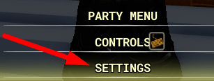 The Settings button in Dragon Ball: Xeno Multiverse