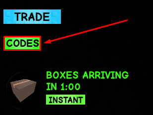 Yard Sale codes button