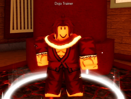 Blox Fruits Purple Belt guide Dojo Trainer NPC example