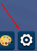 The settings icon in +1 Car Training