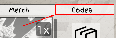 Jujutsu Shenanigans codes button