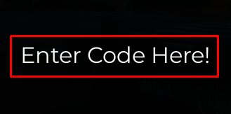 The "Enter Code Here!" box in Asura