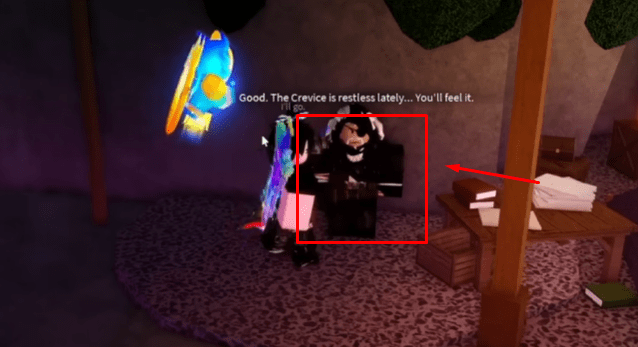 The Keeper Warden in the Enchanted Crevice in Fisch
