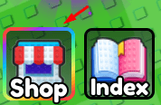 The Shop button in Escape Obby for Brainrots
