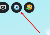 The settings icon in +1 Wood Per Click