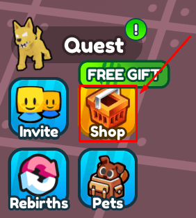 Run To Win Simulator shop button