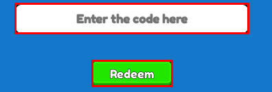 Eat Pizza to Grow GIGACHAD enter codes box and redeem code button