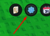 The settings icon in Defend the Farm!