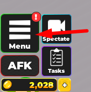 The Menu button in Epic Cars