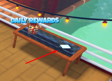 Location of the tablet in Endless Boat Trip