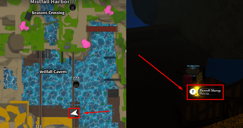 The Permit Stamp's location in Slayers 2