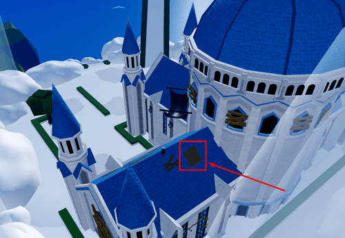The panel in Blox Fruits' Skylands castle