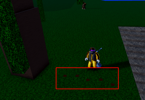 The footprints on the Jungle Island in Blox Fruits