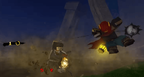 A player using Arcs of Justice in Slayers 2