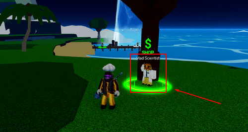 The Mad Scientist in Blox Fruits