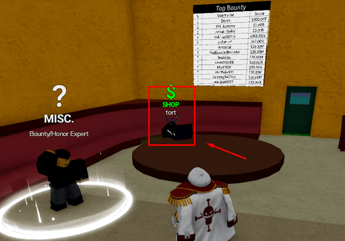 Tort's location in the Second Sea in Blox Fruits