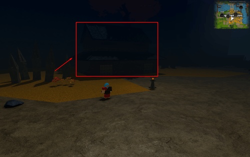 The house where the Flame Trainer is in Slayers 2