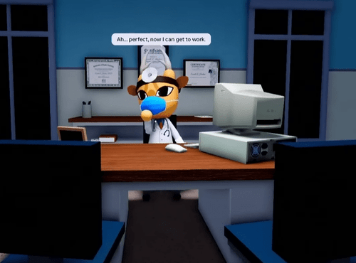 Dr. Harlow's Office in Animal Hospital
