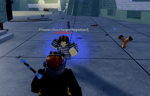An overmagnetized enemy in Blox Fruits