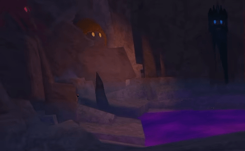The statues in the Olympian Fissure