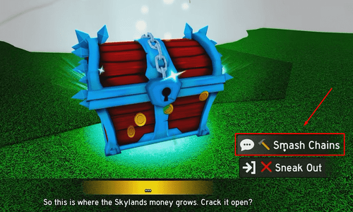 The special chest in Blox Fruits' Skylands