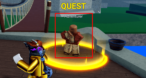 The Adventurer on Jungle Island in Blox Fruits