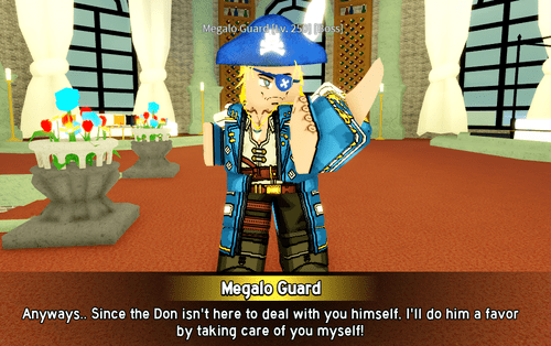 The Megalo Guard boss in Blox Fruits