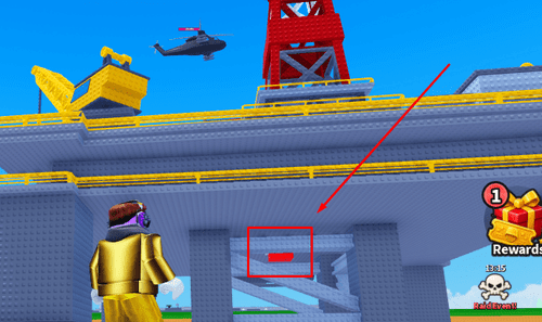 Red Button #4 location in Mini War