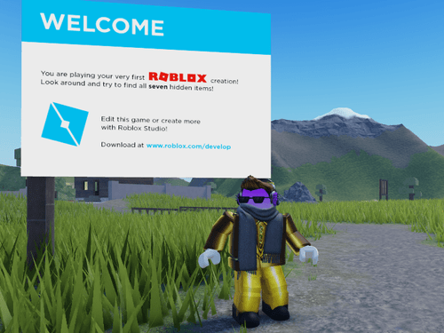Standing in a personal Roblox experience