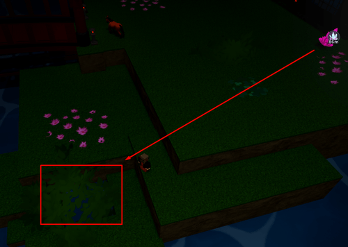 The small hole in Bamboo Grove Sanctuary in Slayers 2