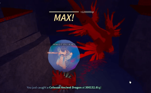 Catching a Colossal Ancient Dragon in Fisch
