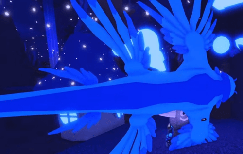 A Colossal Blue Dragon in Fisch