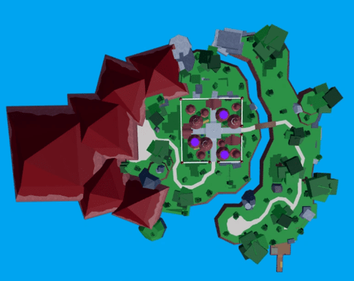 Blox Fruits Chocolate Land sky view
