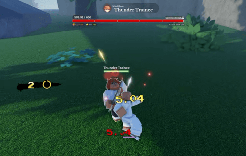 Fighting the Thunder Trainee in Slayers 2