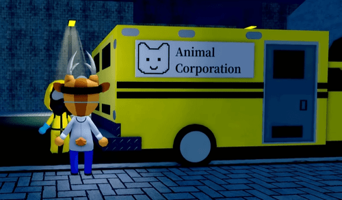The Animal Corporation truck in Animal Hospital