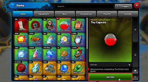 The Toy Capsule in Anime Expeditions