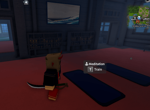 The meditation minigame in Slayers 2