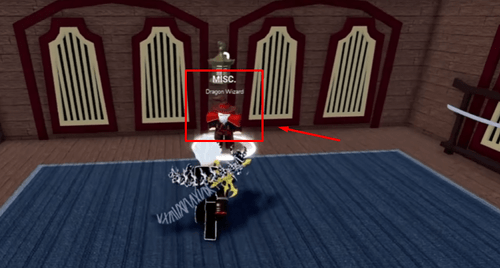The Dragon Wizard in Blox Fruits