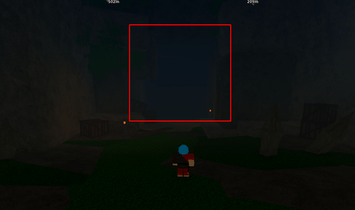 The cave entrance in Slayers 2