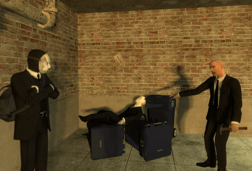 One of my old Garry's Mod screenshots featuring posed characters