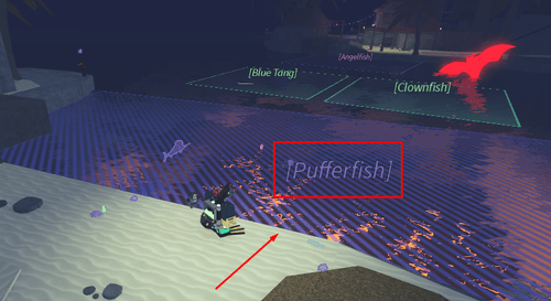 Pufferfish abundance in Roslit Bay in Fisch
