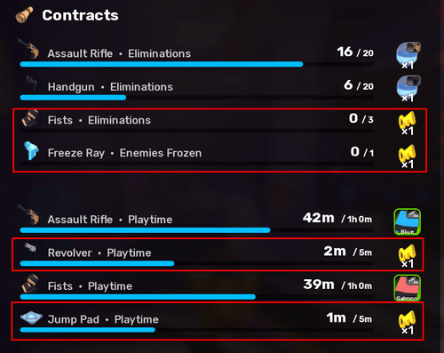 Weapon Contracts in RIVALS