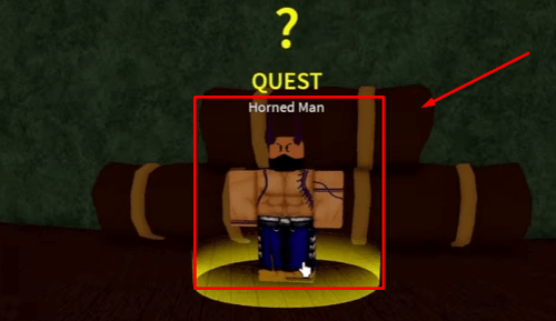 The Horned Man in Blox Fruits