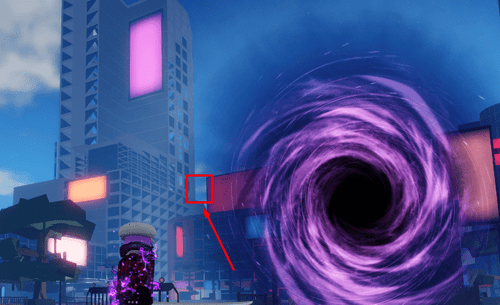 Directions to the tall building with the pink light in Sailor Piece