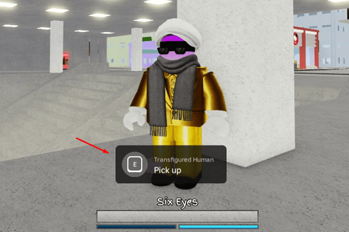 Dropping the Transfigured Human item in Jujutsu Shenanigans