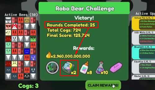 Getting two Glitched Drives in Robo Bear's Challenge in BSS