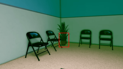 The object behind the potted plant in Animal Hospital