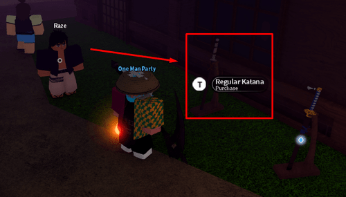 The Regular Katana shop in Slayers 2