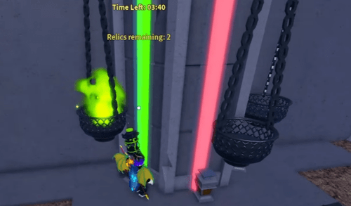 The room where you deliver relics in Blox Fruits